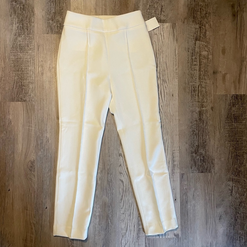 NWT Elegant Cozy Stretch H&M Cream Trouser Size 2